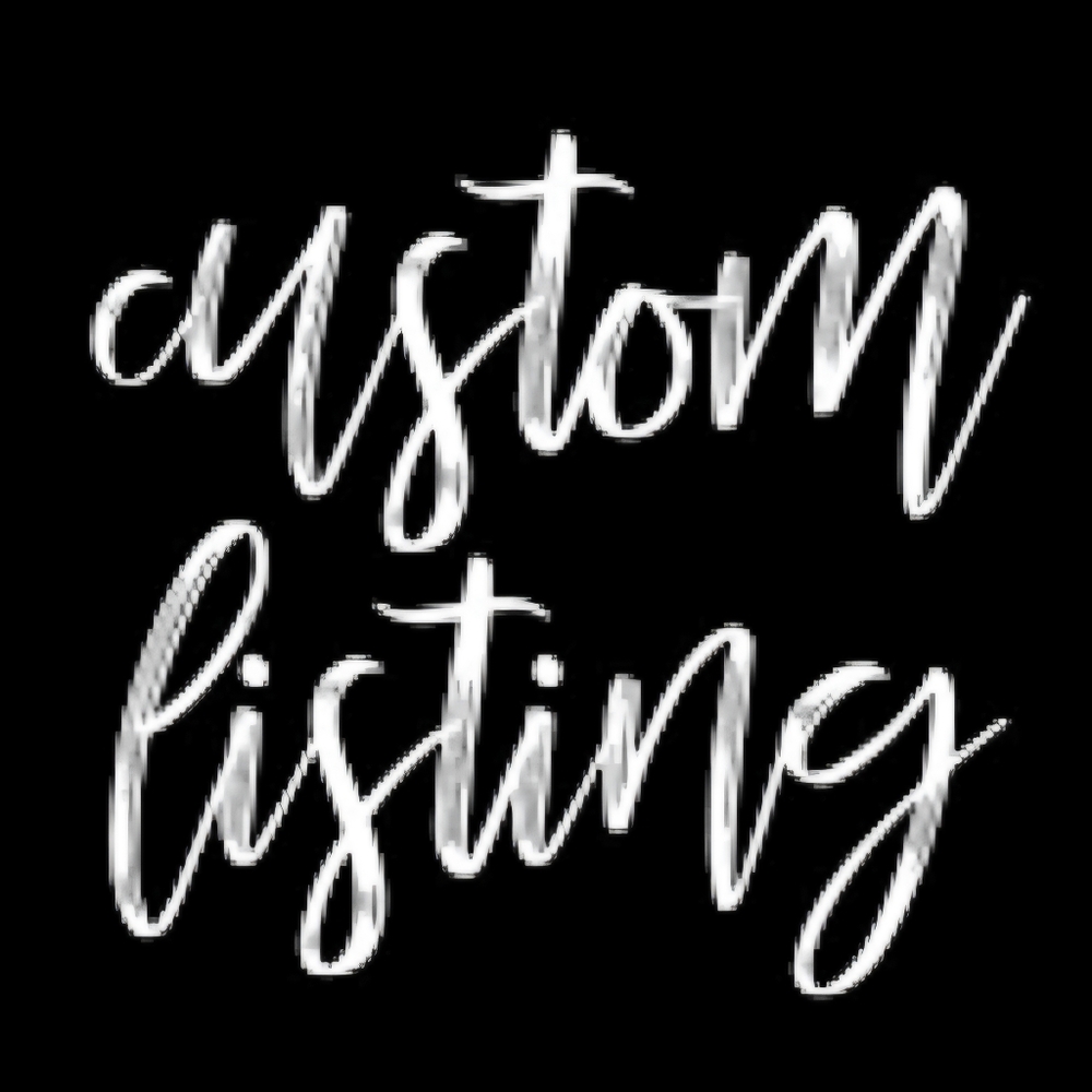 Reserved Custom Listing For JUAN